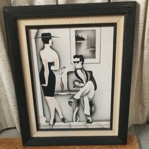 Elegant Black and White Framed Art